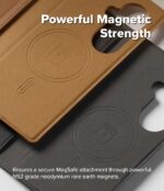 Brown Galaxy Z Fold 7 Case | Folio Grip Wallet Magnetic - Image 4