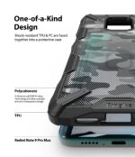 Camo Black Redmi Note 9 Pro / 9 Pro Max Case | Fusion-X - Image 5