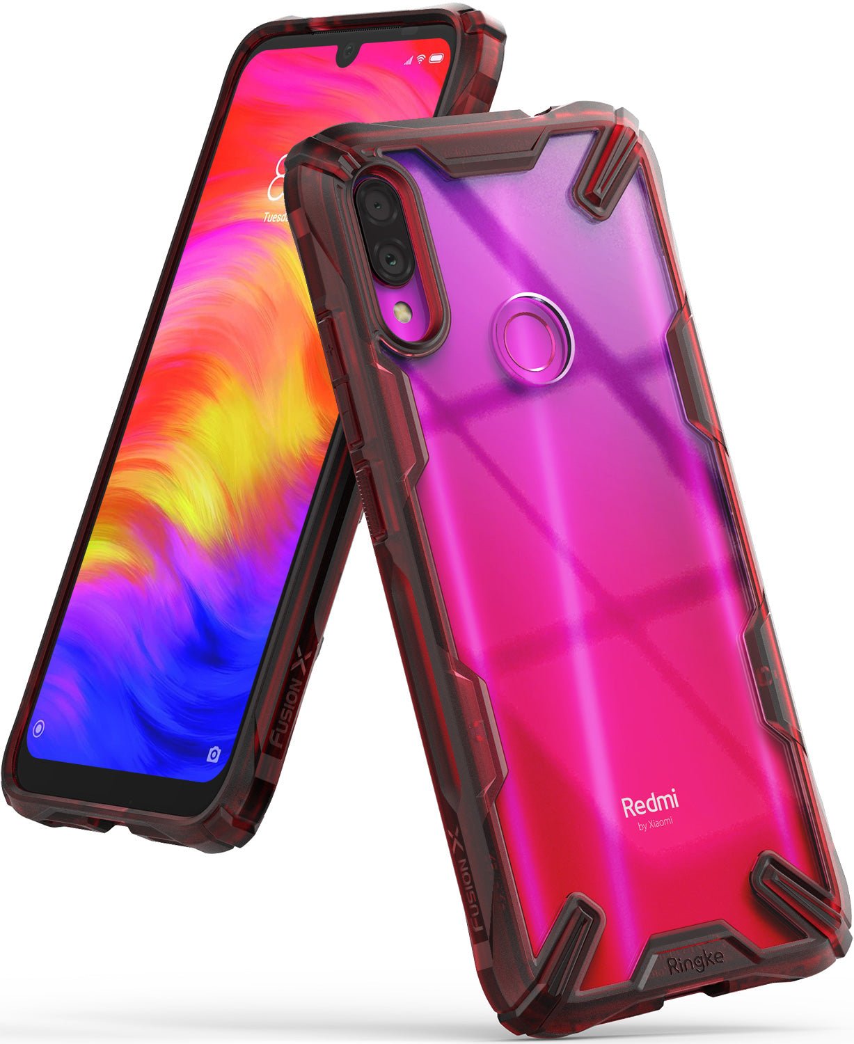 2025/11/Ringke_Xiaomi_RedMi_Note_7_FusionX_main_thum_Ruby_Red.jpg Ruby Red Redmi Note 7 / 7 Pro Case | Fusion-X - Image 1
