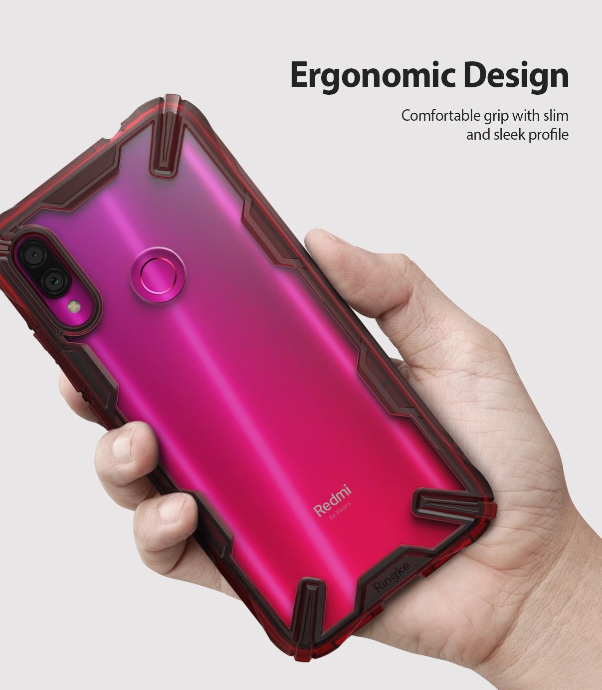 Ruby Red Redmi Note 7 / 7 Pro Case | Fusion-X - Image 5